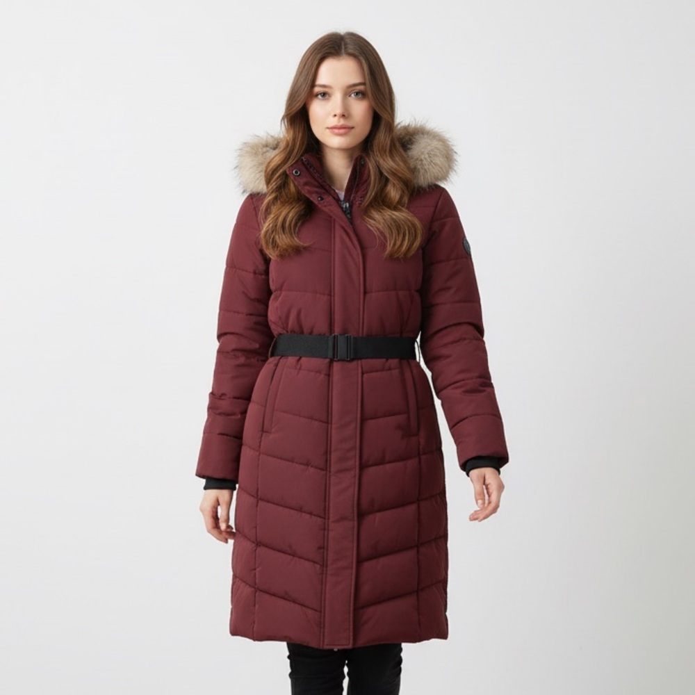 Unworn Noize Dark Cherry Long Capri Parka